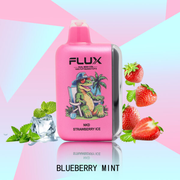 62607f9baaaa9ec76fa3685d612dc7ec FLUX NKD STRAWBERRY ICE 20000 PUFFS